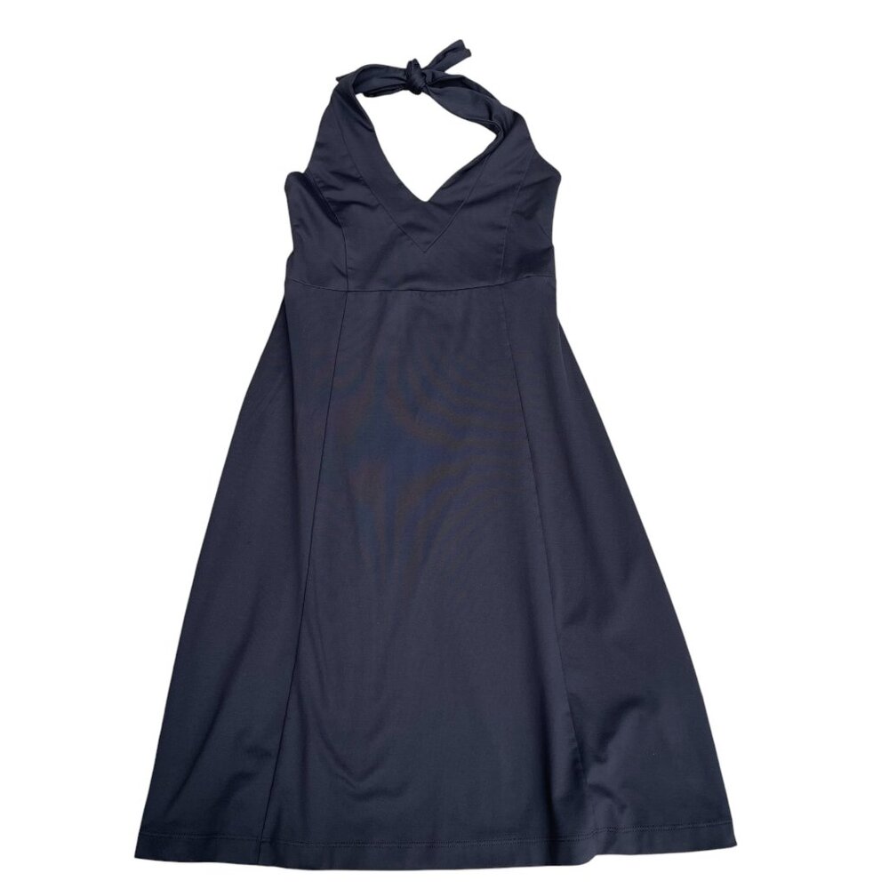Patagonia XS Morning Glory‎ V-Neck Halter Dress Stretch Black Athleisure